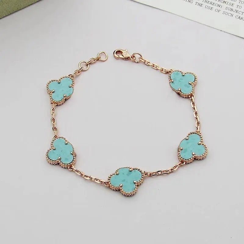 Unbranded Jewelry Clover Motif Chain Bracelet — Style 23