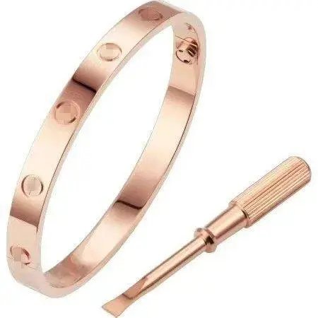 Unbranded Jewelry Screw-Motif Bangle Bracelet — Style 4