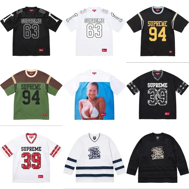 Supreme Football Jerseys Numbered mesh jersey product detail image 1