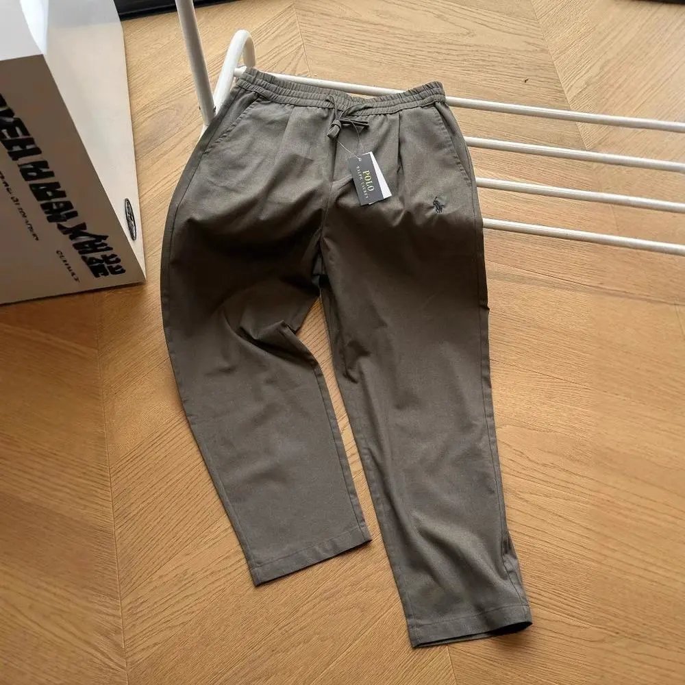 Polo Ralph Lauren Trousers Elastic-Waist Drawstring Straight-Leg image 3
