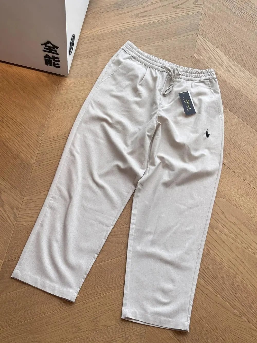 Polo Ralph Lauren Trousers Elastic-Waist Drawstring Straight-Leg — Style 2