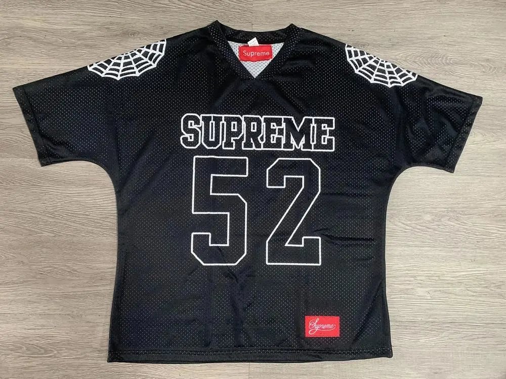 Supreme Football Jerseys Numbered mesh jersey — Style 1