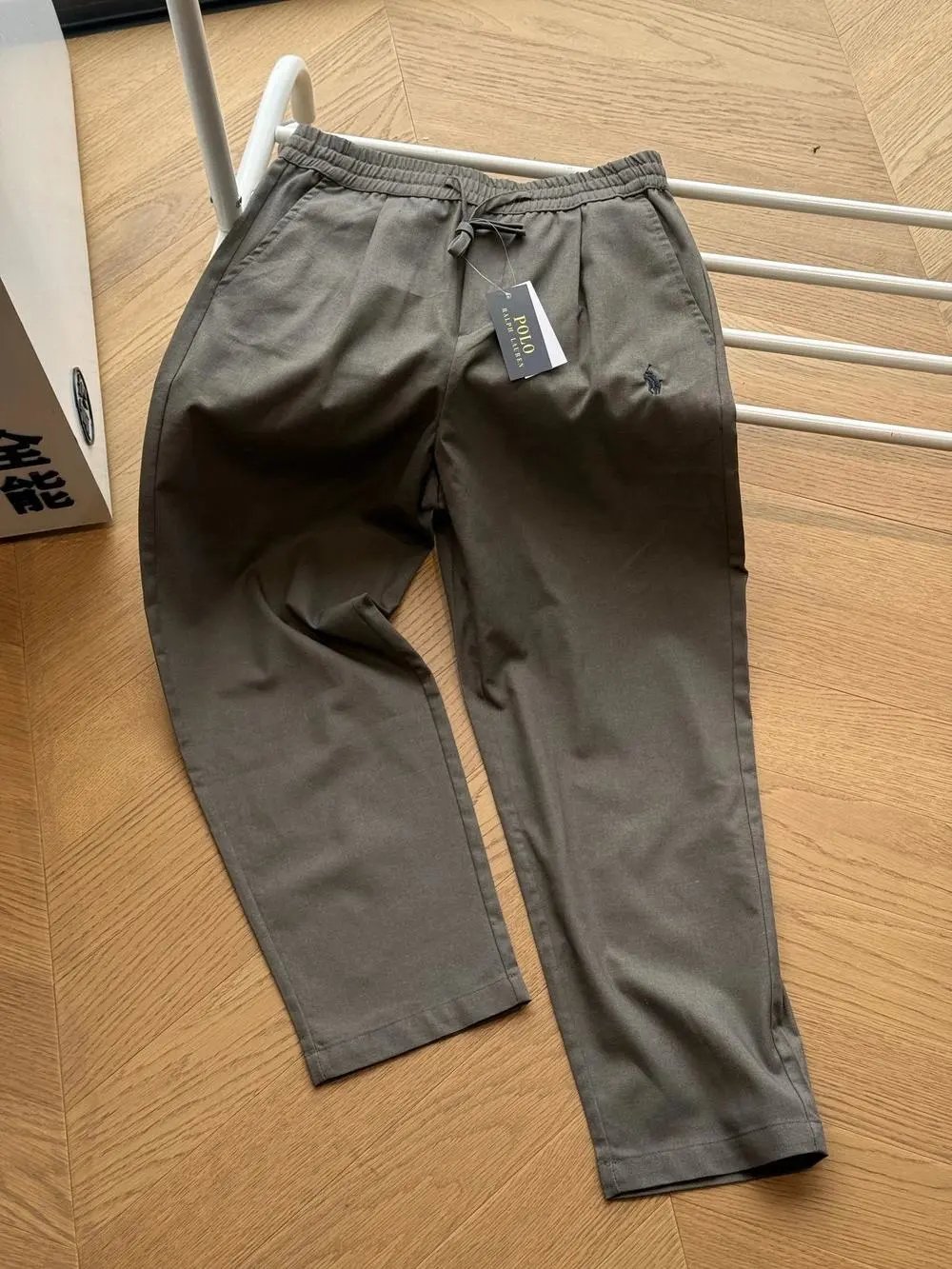 Polo Ralph Lauren Trousers Elastic-Waist Drawstring Straight-Leg — Style 3