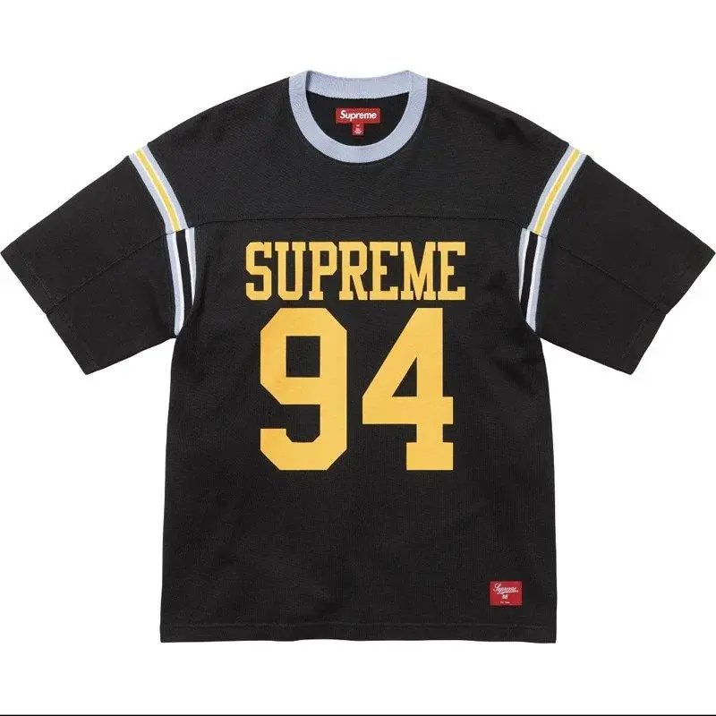 Supreme Football Jerseys Numbered mesh jersey — Style 4