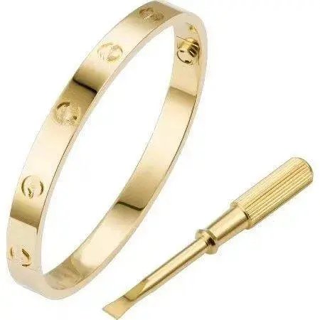 Unbranded Jewelry Screw-Motif Bangle Bracelet — Style 6