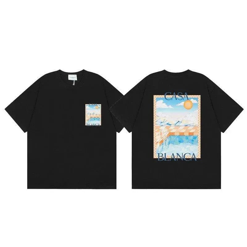 Casablanca T-Shirts Short-Sleeve Graphic Print — Style 8