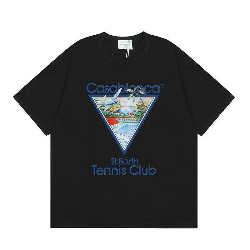 Casablanca T-Shirts Short-Sleeve Graphic Print — Style 32