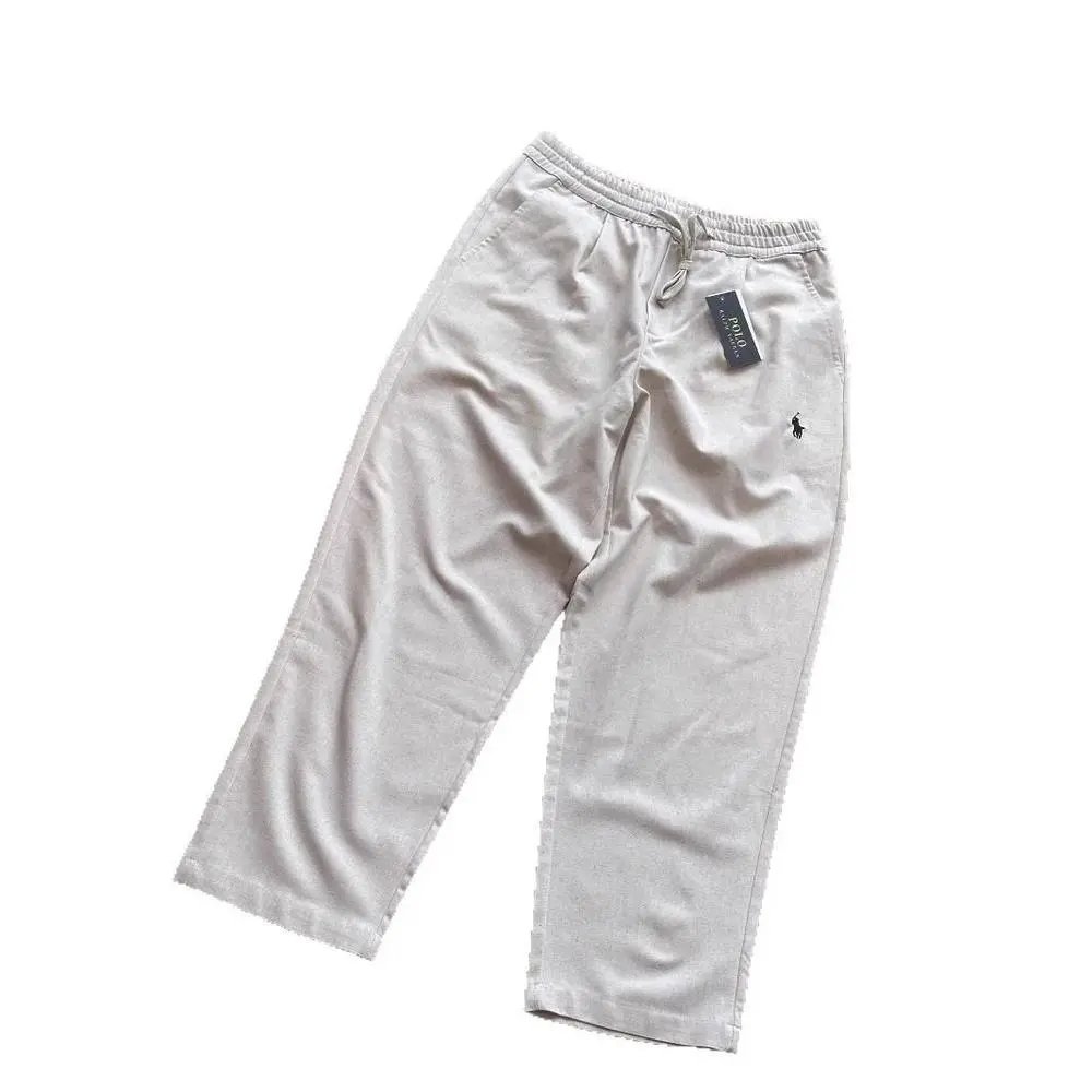Polo Ralph Lauren Trousers Elastic-Waist Drawstring Straight-Leg image 5