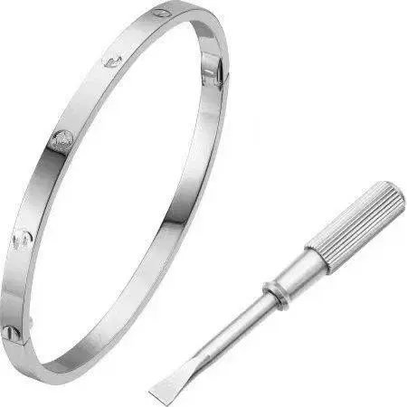 Unbranded Jewelry Screw-Motif Bangle Bracelet — Style 2