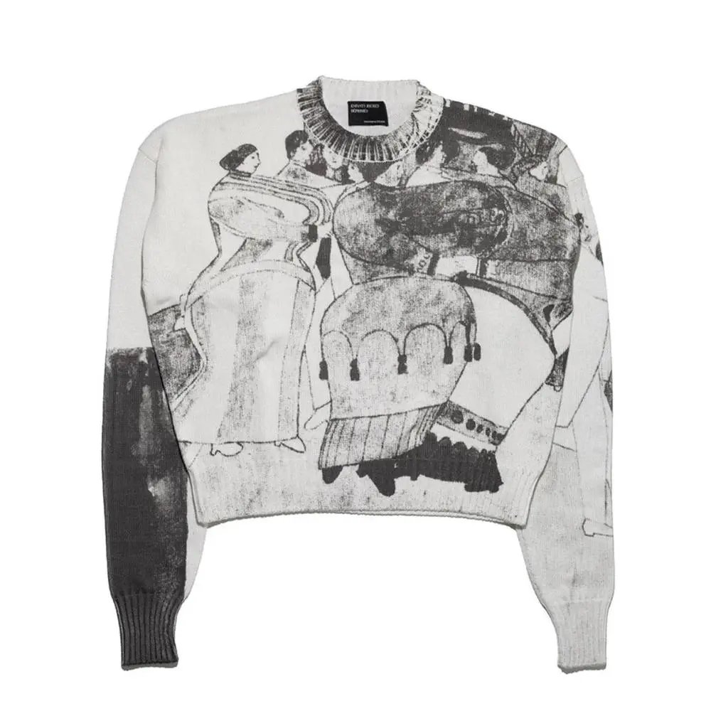 Unbranded Knitwear Graphic and striped knit sweaters — Style 2