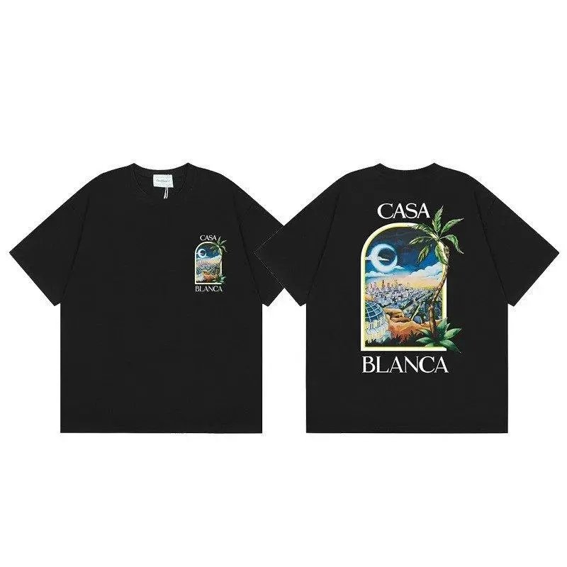 Casablanca T-Shirts Short-Sleeve Graphic Print — Style 4