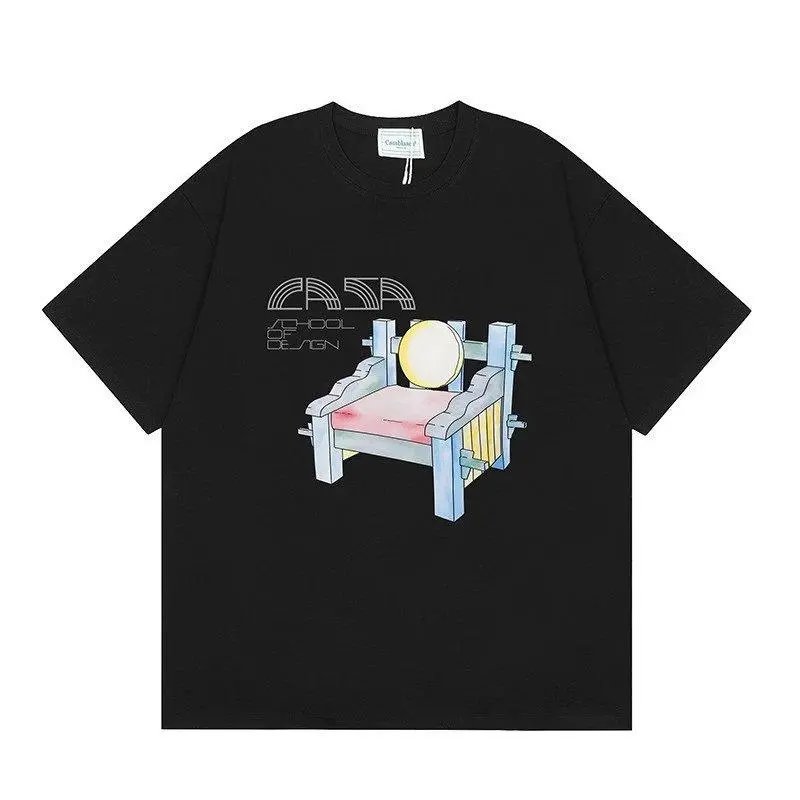 Casablanca T-Shirts Short-Sleeve Graphic Print — Style 36