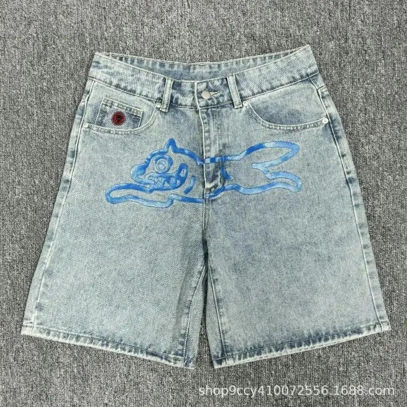 Unbranded Shorts Graphic-print denim — Style 2