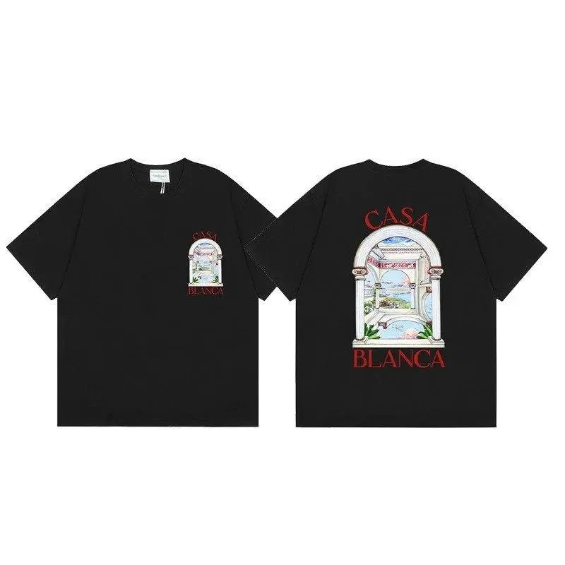 Casablanca T-Shirts Short-Sleeve Graphic Print — Style 38