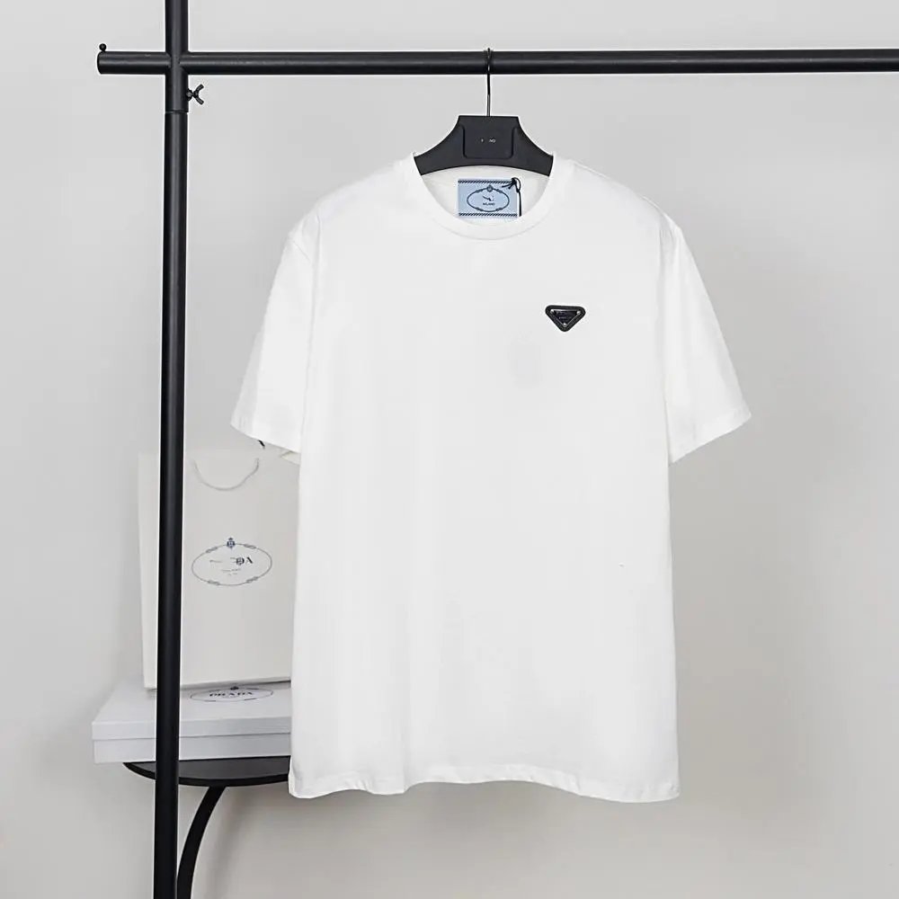 Prada T-Shirts Short-sleeve crew-neck logo image 3