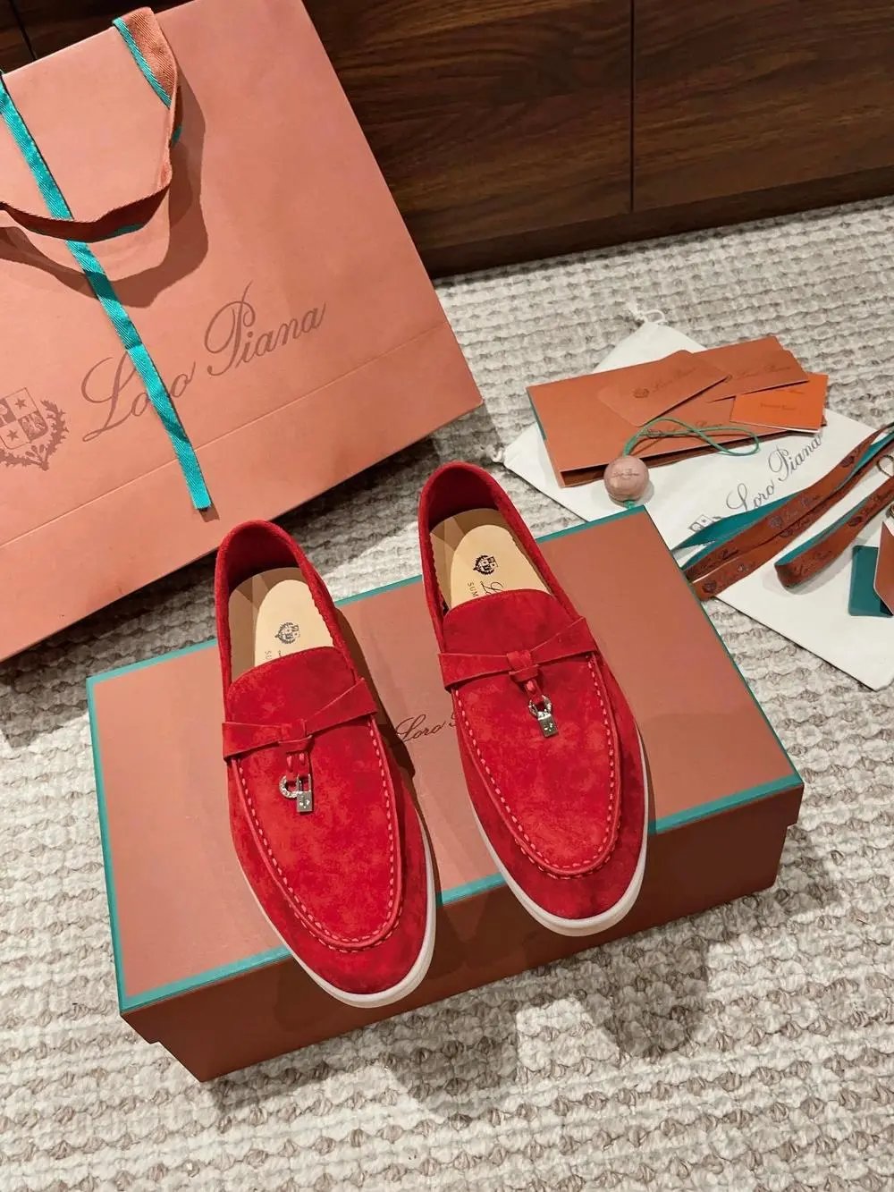 Loro Piana Casual Shoes Summer Walk suede slip-on loafers — Style 24