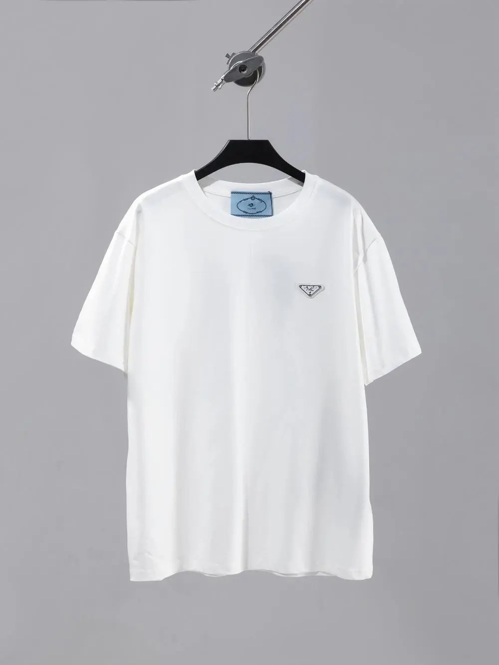 Prada T-Shirts Short-sleeve crew-neck logo — Style 14