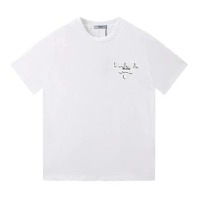 Prada T-Shirts Short-Sleeve Crew-Neck T-Shirt — Style 14