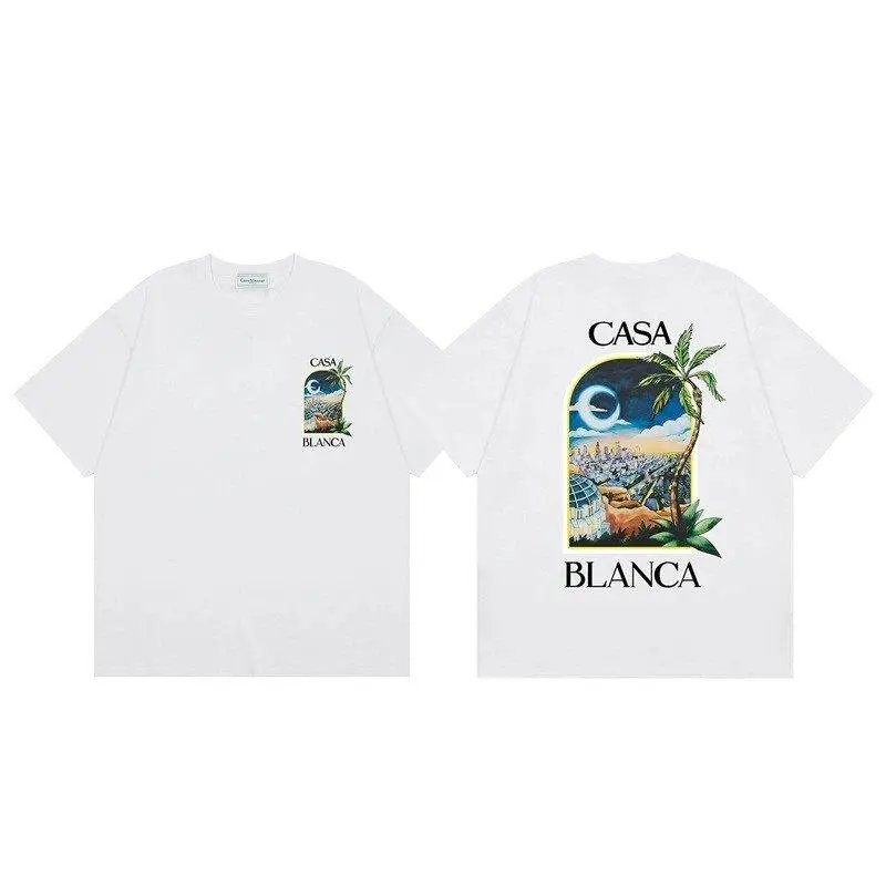 Casablanca T-Shirts Short-Sleeve Graphic Print — Style 5