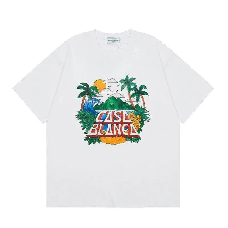 Casablanca T-Shirts Short-Sleeve Graphic Print — Style 29