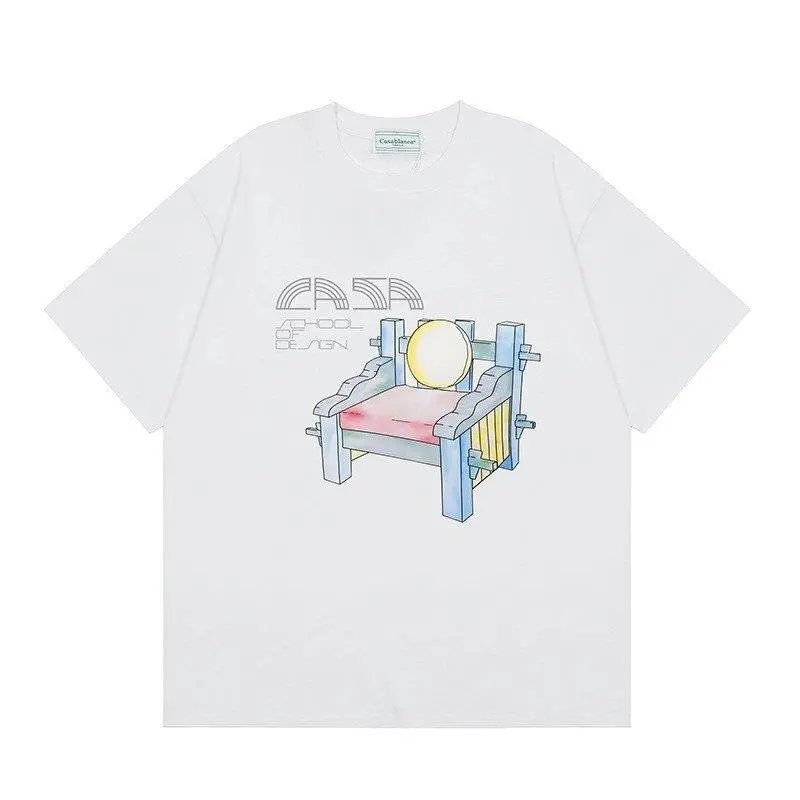 Casablanca T-Shirts Short-Sleeve Graphic Print — Style 37