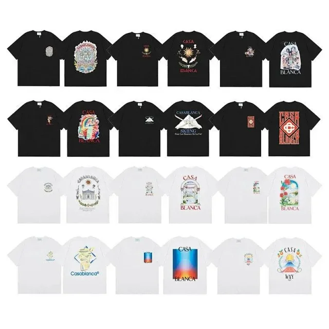 Casablanca T-Shirts Short-Sleeve Graphic Print product detail image 1