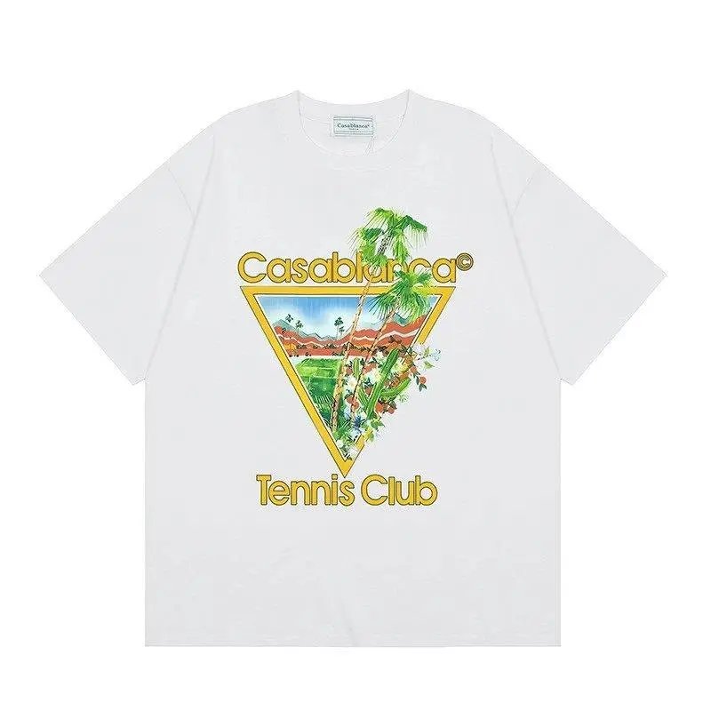 Casablanca T-Shirts Short-Sleeve Graphic Print — Style 3