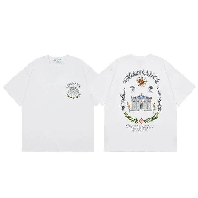 Casablanca T-Shirts Short-Sleeve Graphic Print — Style 27