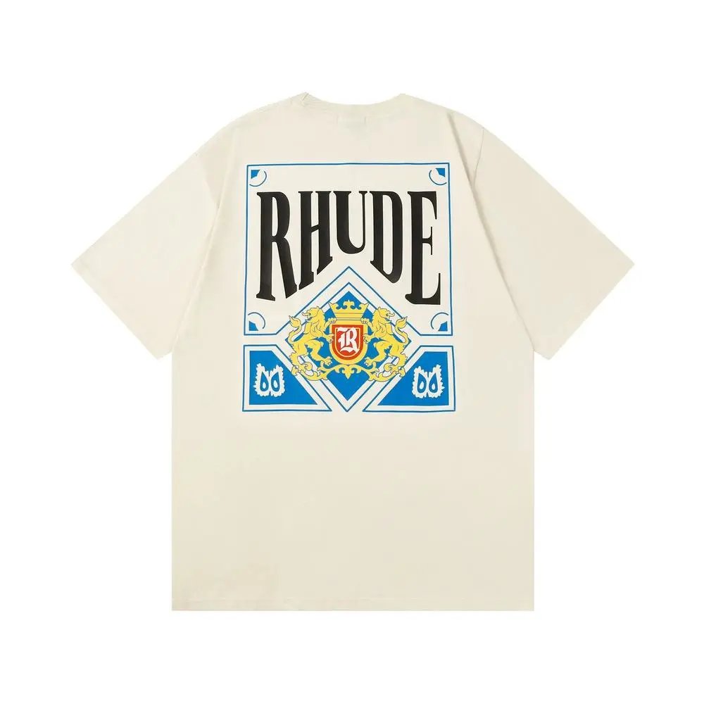 Rhude T-Shirts Short-Sleeve Graphic Print T-Shirt — Style 2