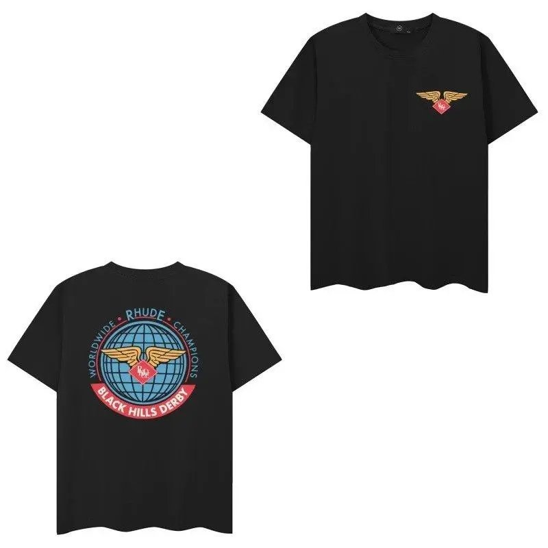 Rhude T-Shirts Short-Sleeve Graphic Print T-Shirt — Style 10