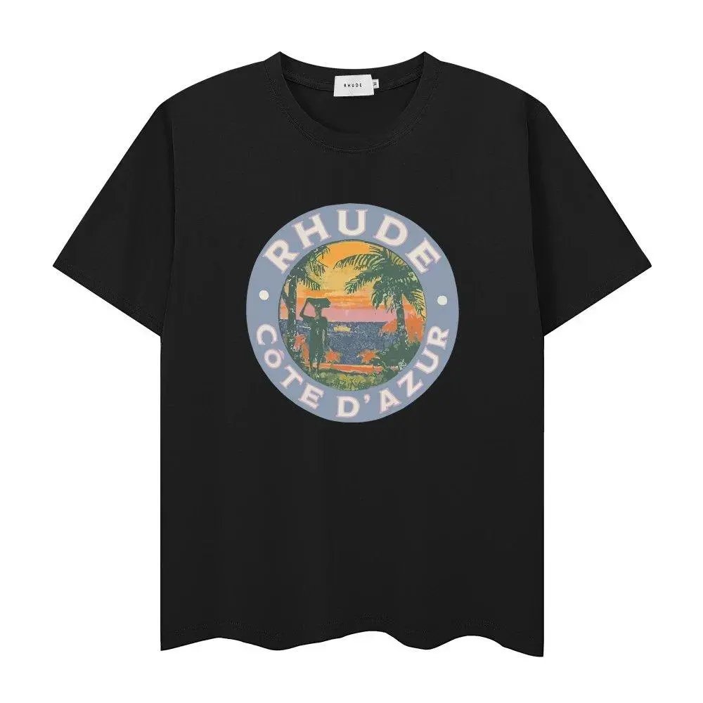 Rhude T-Shirts Short-Sleeve Graphic Print T-Shirt — Style 26