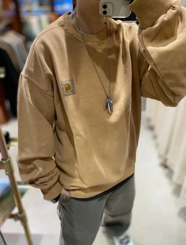 Carhartt Hoodies & Sweatshirts Crewneck sweatshirt with logo patch product detail image 11