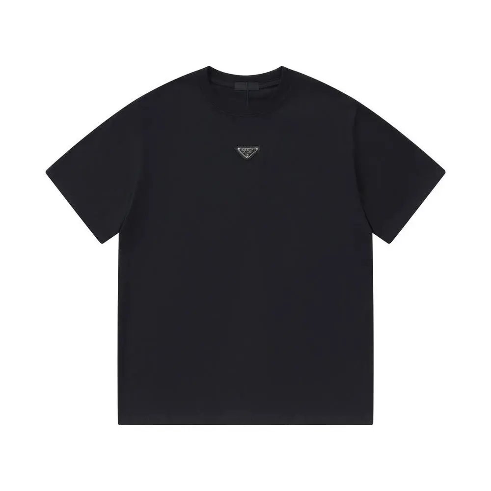Prada T-Shirts Short-sleeve crew-neck logo image 4