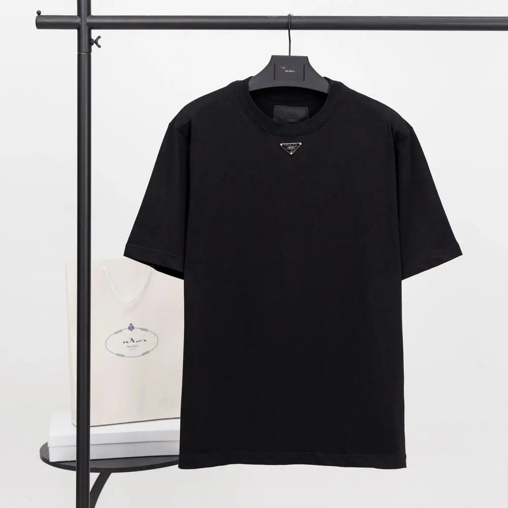 Prada T-Shirts Short-sleeve crew-neck logo image 2
