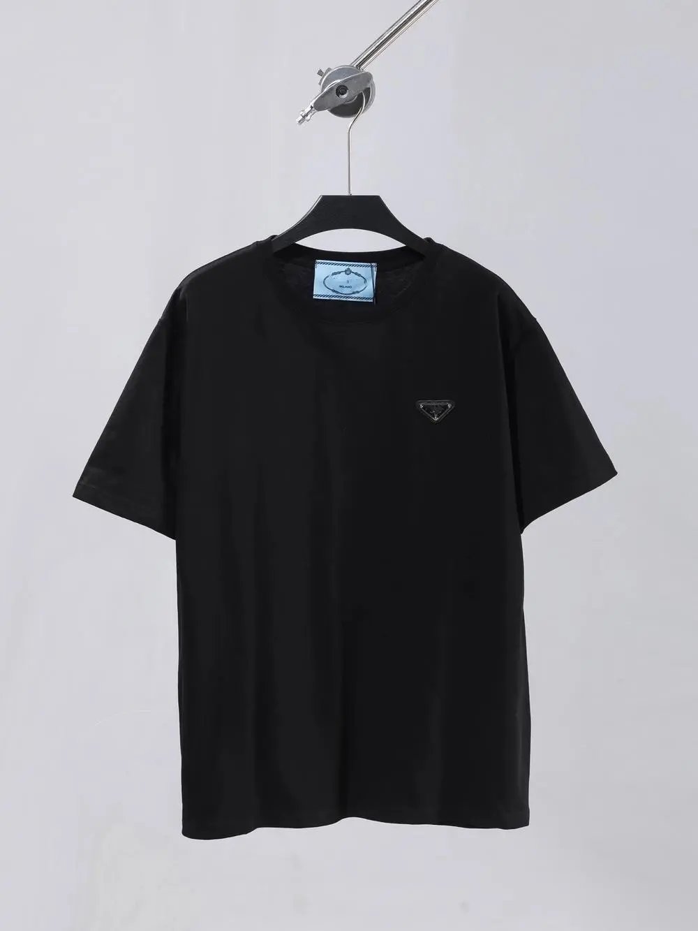 Prada T-Shirts Short-sleeve crew-neck logo — Style 13