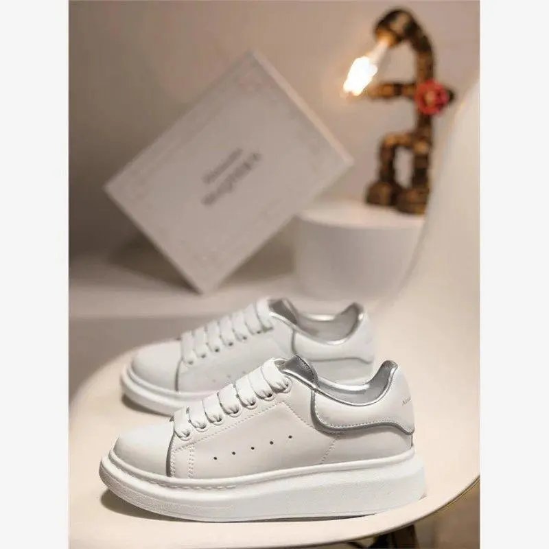 Unbranded Sneakers Low-top lace-up platform with contrast heel tab — Style 7