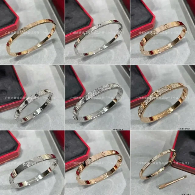 Unbranded Jewelry Screw-Motif Crystal Bangle Bracelet product detail image 1