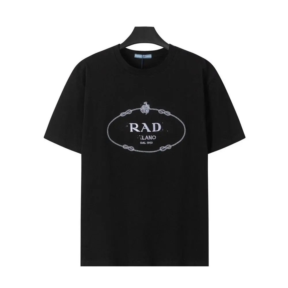 Prada T-Shirts Short-sleeve crew-neck logo — Style 20