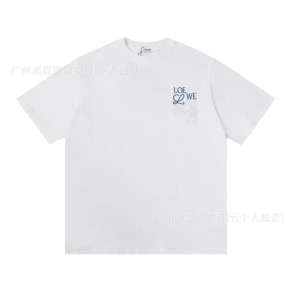 LOEWE T-Shirts Short-sleeve crew-neck Anagram logo T-shirt — Style 5