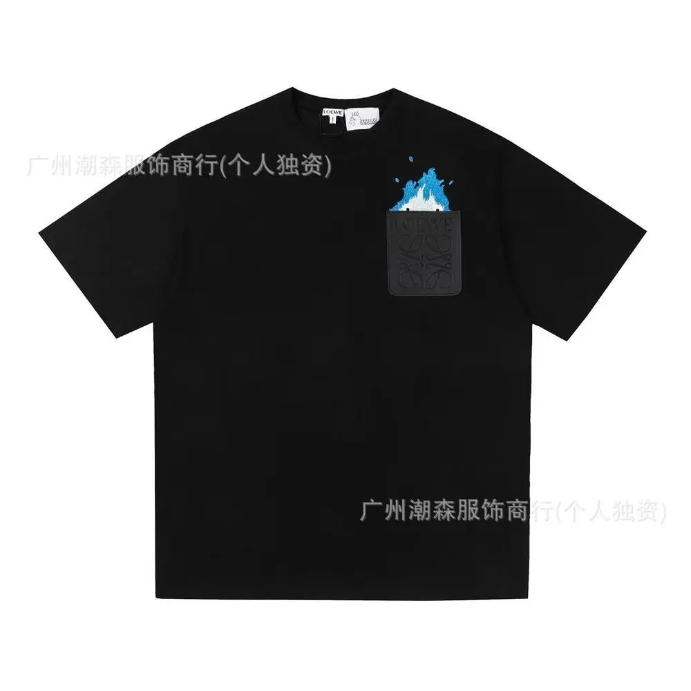 LOEWE T-Shirts Short-sleeve crew-neck Anagram logo T-shirt — Style 13