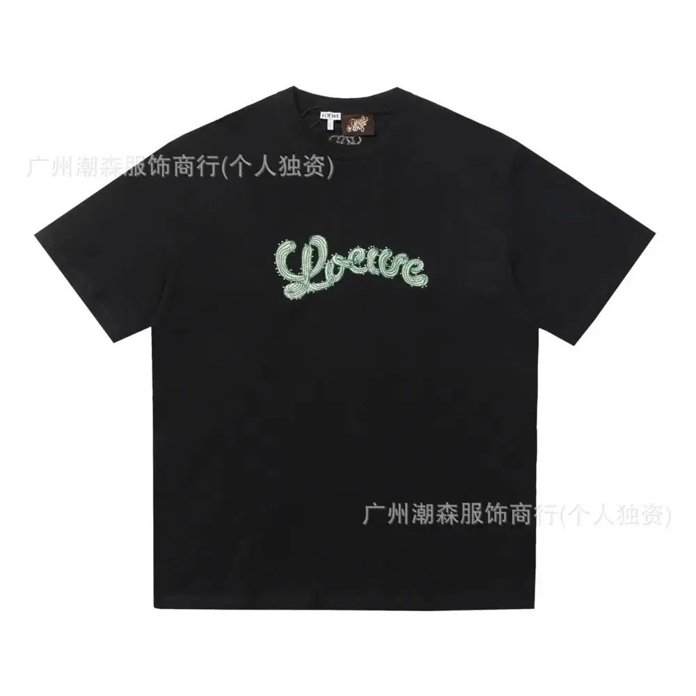 LOEWE T-Shirts Short-sleeve crew-neck Anagram logo T-shirt — Style 29