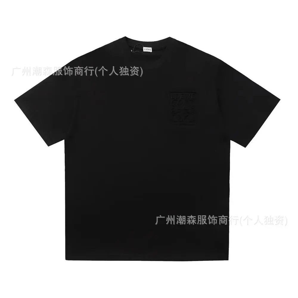 LOEWE T-Shirts Short-sleeve crew-neck Anagram logo T-shirt — Style 37