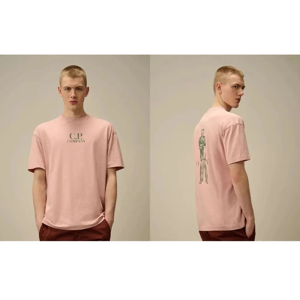 C.P. Company T-Shirts Short-Sleeve Graphic Logo T-Shirt — Style 30