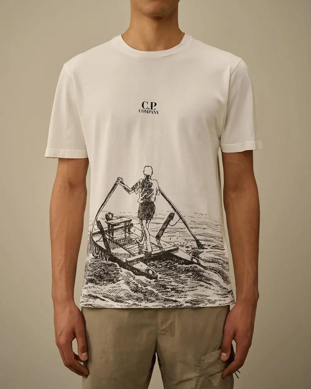 C.P. Company T-Shirts Short-Sleeve Graphic Logo T-Shirt — Style 35