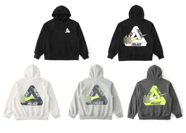 Palace x Nike Tri-Force Hoodie Dark Gray - 2