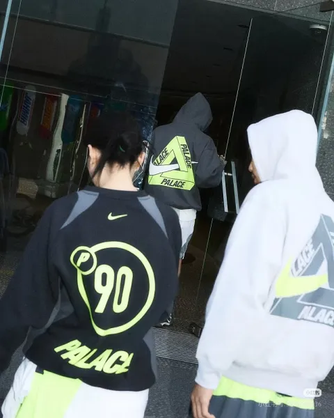 Palace x Nike Tri-Force Hoodie Dark Gray - 10