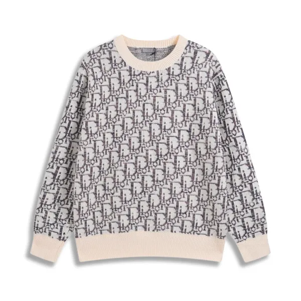 Gucci Script Logo Knit Sweater Gray - 18