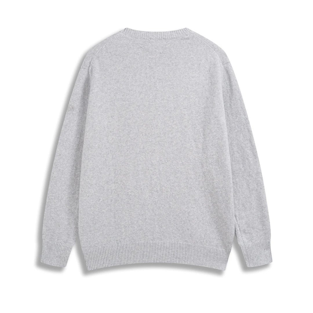 Gucci Script Logo Knit Sweater Gray - 27