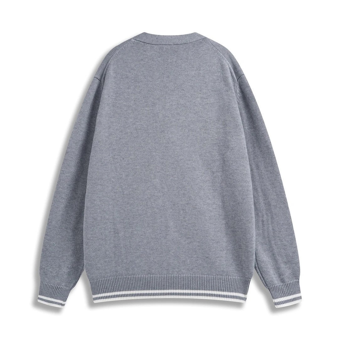 Gucci Script Logo Knit Sweater Gray - 35