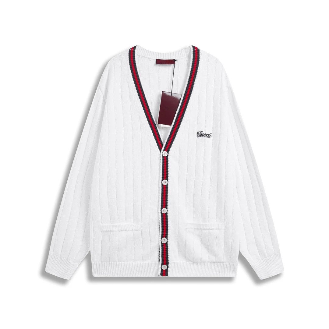Gucci Script Logo Knit Sweater Gray - 6